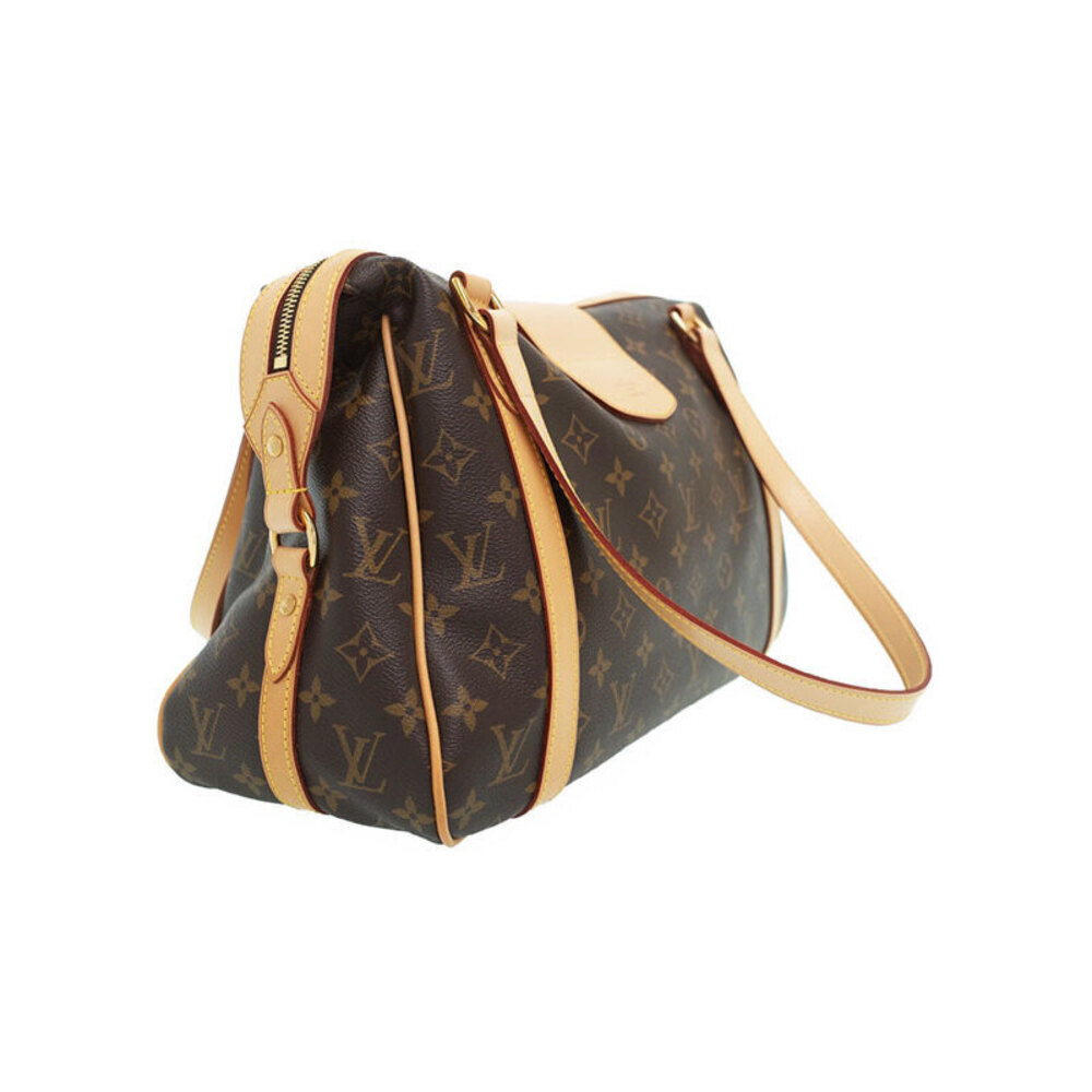 Louis Vuitton Bag Shoulder Brown Stresa Monogram Leather